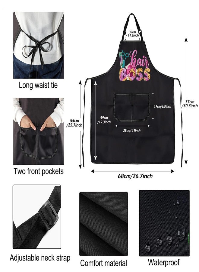 PXTIDY Hair Boss Apron Hair Salon Gift Hair Stylist Graduation Gifts Barbershop Salon Apron Hair Dresser Gift Hairdresser Gifts (hair BOSS apron) - Image 3
