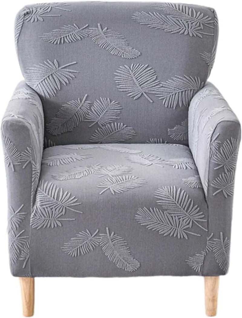 Elastic Sofa Slipcover 50-80 Cm Dark Grey - Easy 1-Minute Installation Anti-Slip Tuck-In Design, Stain & Wear Resistant - Machine Washable Furniture Protector for Home Bedroom Office Hotel - Image 1