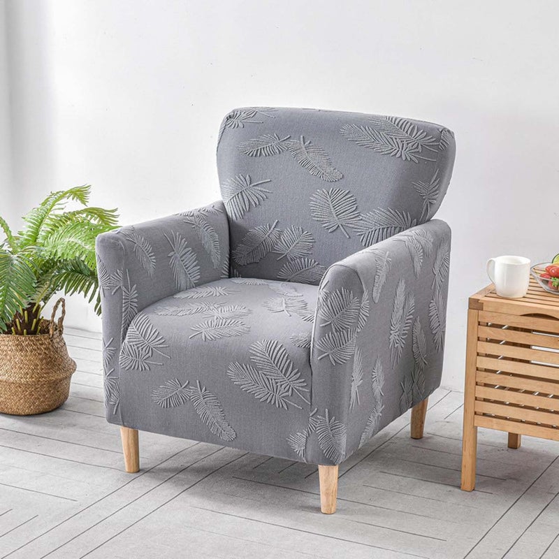 Elastic Sofa Slipcover 50-80 Cm Dark Grey - Easy 1-Minute Installation Anti-Slip Tuck-In Design, Stain & Wear Resistant - Machine Washable Furniture Protector for Home Bedroom Office Hotel - Image 3