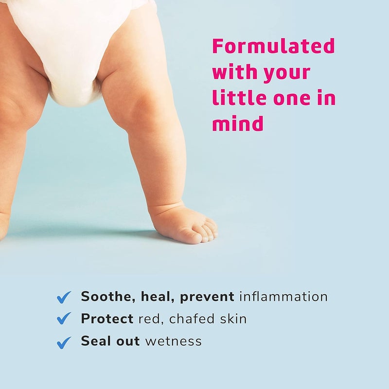 De La Cruz كريم ديل كروز لعلاج طفح الحفاضات للأطفال مع أكسيد الزنك - أقصى قوة - مرهم شفاء للأطفال للمساعدة في تهدئة وعلاج ومنع طفح الحفاضات 34 أونصة - Image 4