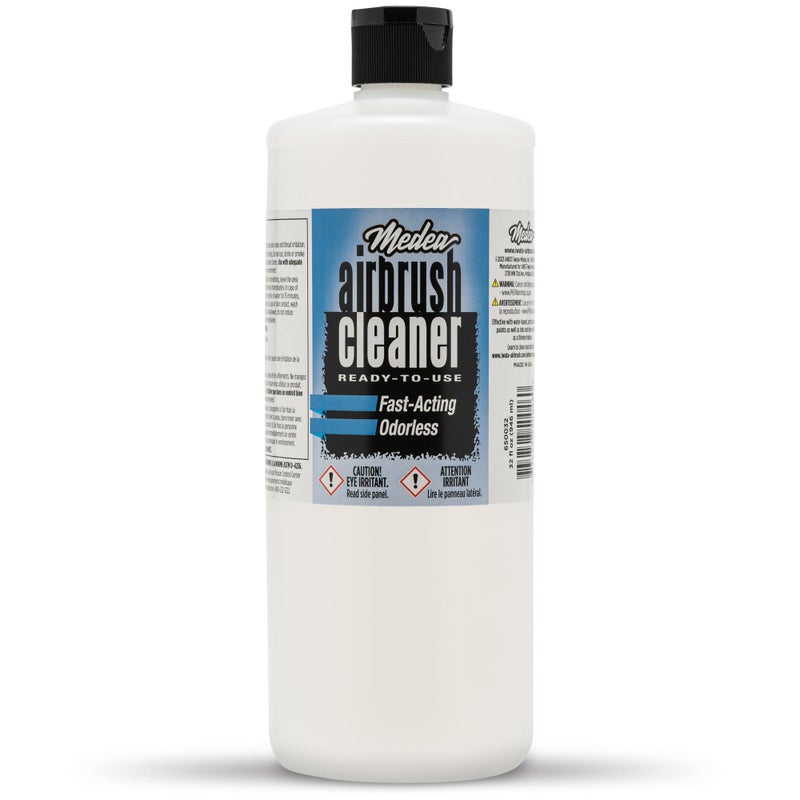 Iwata Medea Airbrush Cleaner 32 oz â€“ Ready-to-Use Solution for Airbrushes, Paint Brushes & Artist Tools â€“ For Acrylic, Oil & Water-Based Paints, Inks, Dyes, Watercolors and Gouache. Deep Cleans & Flushes - Image 1