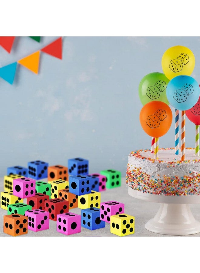ArtCreativity Foam Dice For Kids, Bulk Set Of 48, 1.5 Inch Large Foam Dice Set In Assorted Colors, Great As Foam Dice For Classroom, Casino Party Decorations, And Colored Dice For Board Games - Image 5