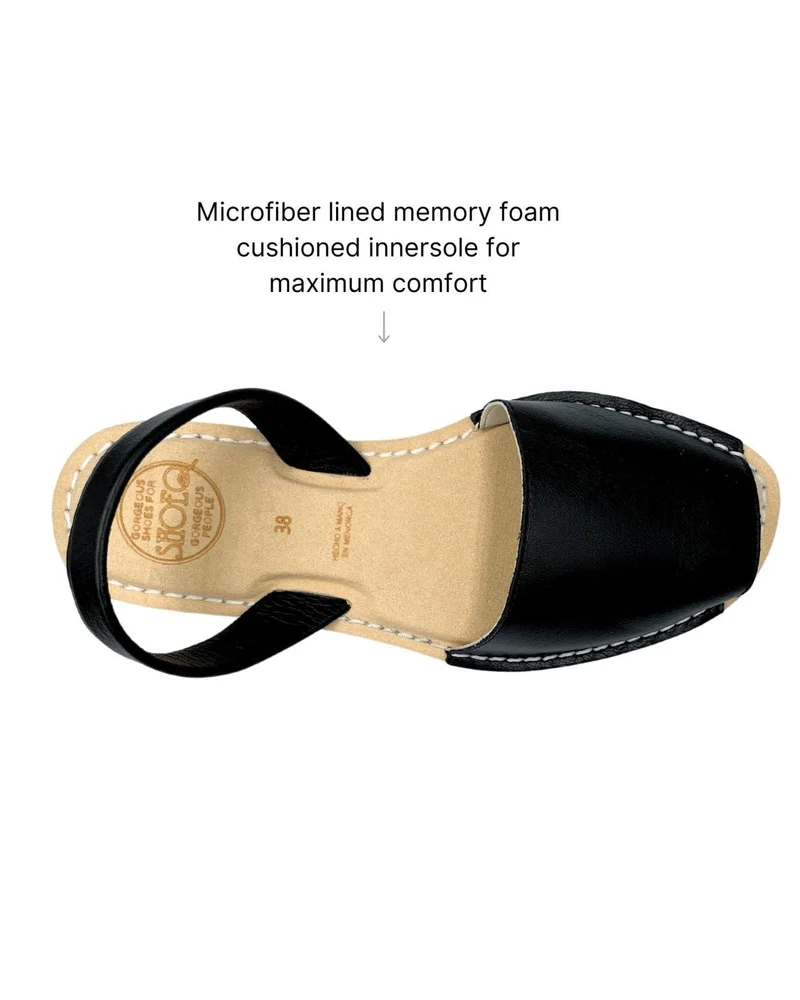 SHOEQ Charcoal Luxe Avarca for Women | Best Price UAE
