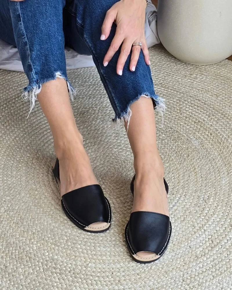 SHOEQ Charcoal Luxe Avarca for Women | Best Price UAE