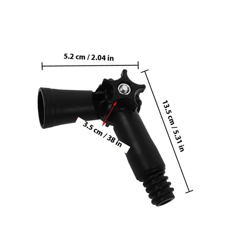 3pcs Angle Adapter Pole Extension Hinge Tip Mopping Pole Accessories Angle Adapter For Window Cleaner Brush Any Standard Threaded Tip - Image 2