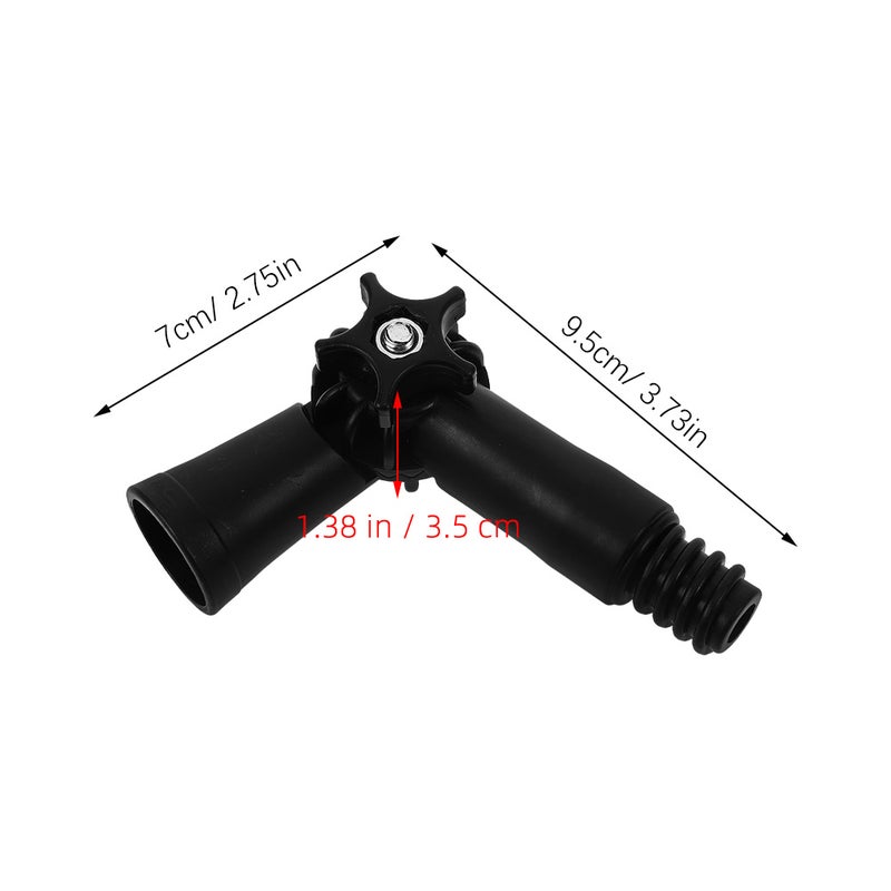 3pcs Angle Adapter Pole Extension Hinge Tip Mopping Pole Accessories Angle Adapter For Window Cleaner Brush Any Standard Threaded Tip - Image 3