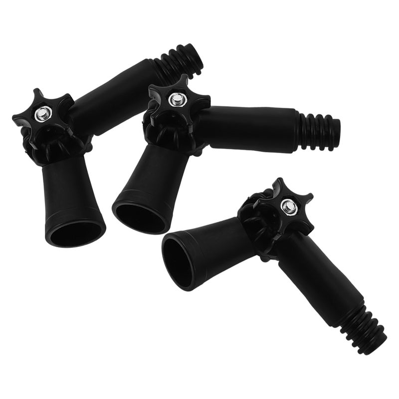 3pcs Angle Adapter Pole Extension Hinge Tip Mopping Pole Accessories Angle Adapter For Window Cleaner Brush Any Standard Threaded Tip - Image 4