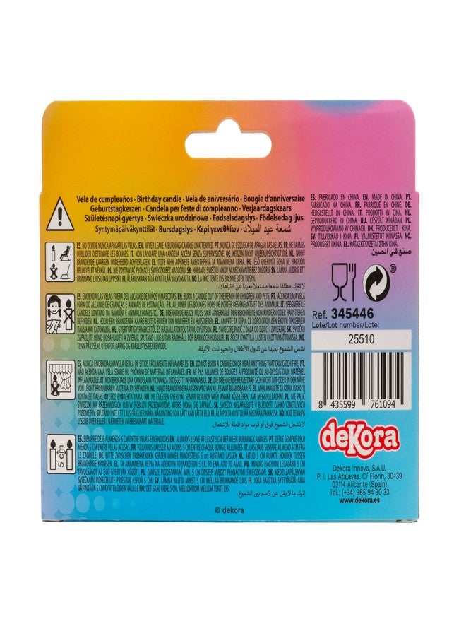 Dekora, Happy Birthday Letters Candles, Multicoloured Birthday Decoration, 13 Letters Multicoloured, 8cm - Image 5
