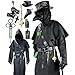 Absolute Vibe Plague Doctor Costume Set Halloween Props Renaissance Medieval Monk Priest Cosplay Outfit Mask Hat Robe Cane Black S - Image 3