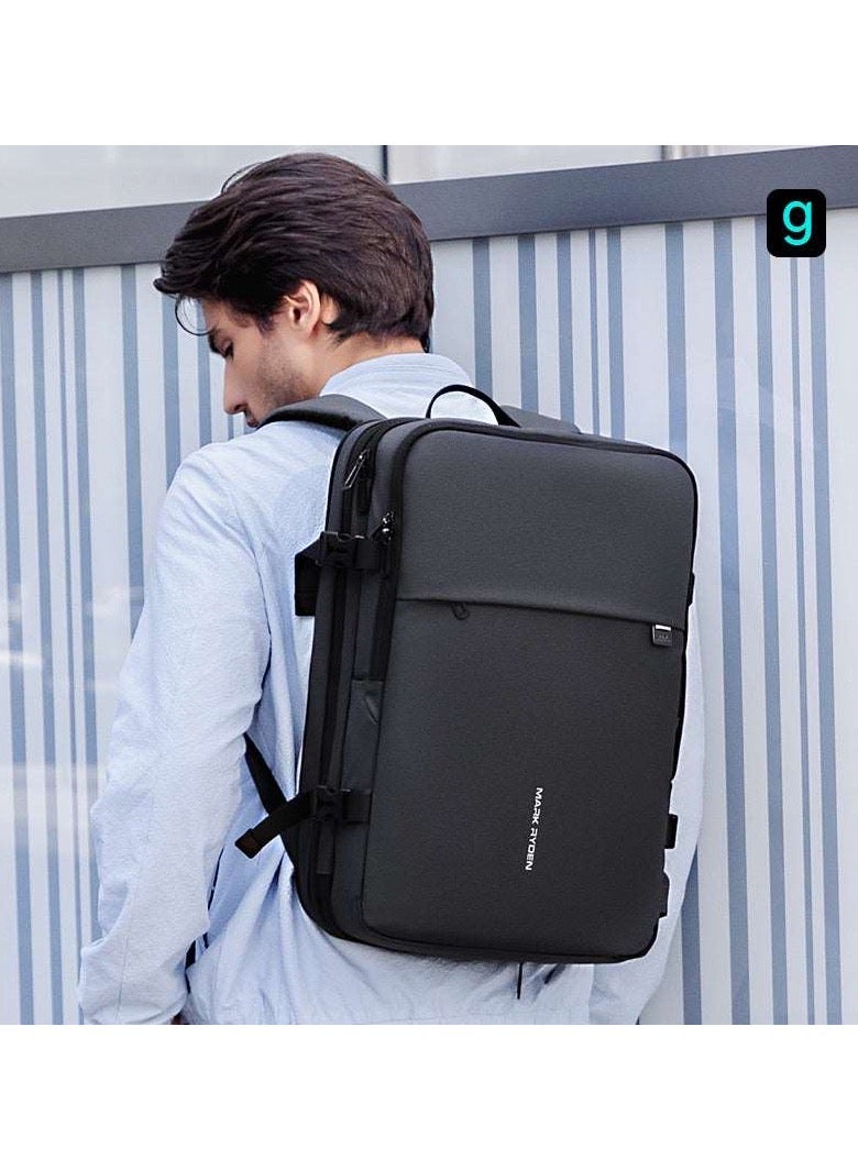 Mark Ryden MR8057QM Built-In Motorized Vacuum Compression Expandable Backpack, Waterproof Oxford Fabric, USB Charging, Laptop Compartment (Up to 17.3”), 15–35L Capacity Travel & Commuter Bag - Image 2