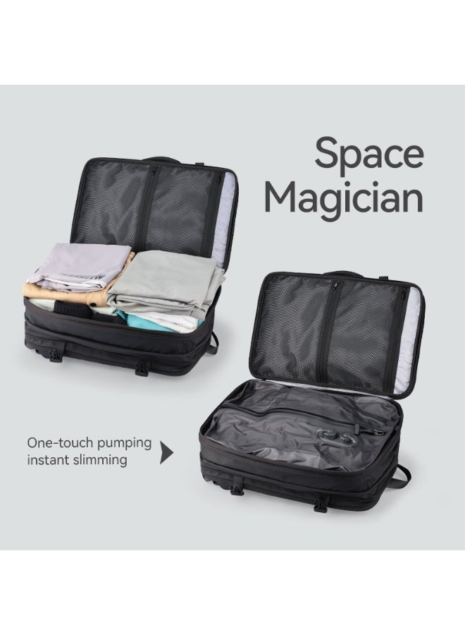 Mark Ryden MR8057QM Built-In Motorized Vacuum Compression Expandable Backpack, Waterproof Oxford Fabric, USB Charging, Laptop Compartment (Up to 17.3”), 15–35L Capacity Travel & Commuter Bag - Image 5