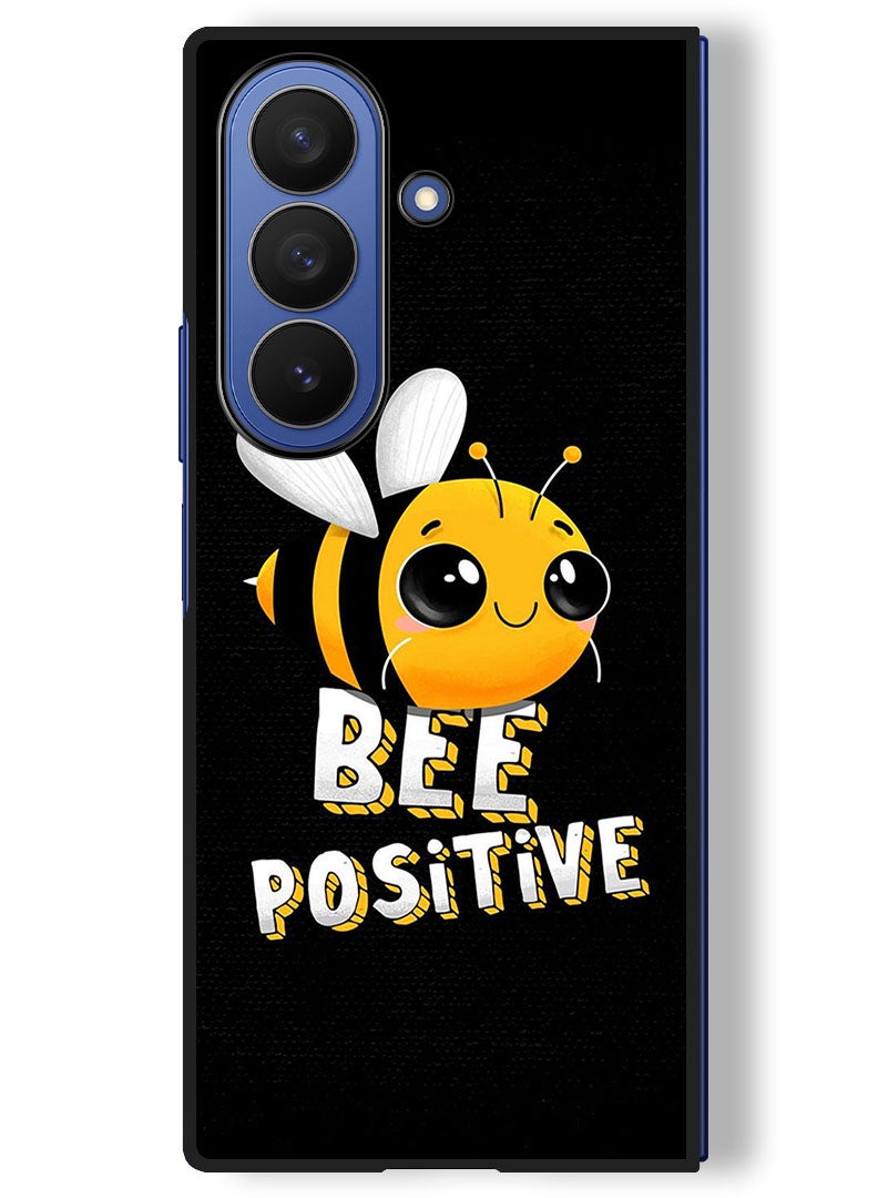 Theodor Case Compatible with Samsung Galaxy Z Fold 7 - 8 Inch Protection Shockproof Bumper Cover Bee Positive - Image 1