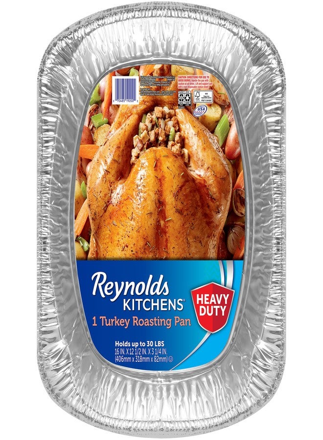 Reynolds Kitchens Heavy Duty Aluminum Pans for Roasting, 16 x 13 Inch, 1 Count - Image 1