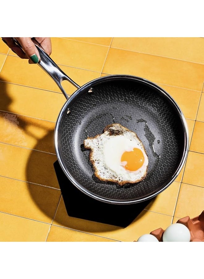 HexClad Hybrid Nonstick 7-Inch Frying Pan, Stay-Cool Handle, Dishwasher-Friendly, Oven-Safe Up to 900°F, Induction Ready, Compatible with All Cooktops - Image 2