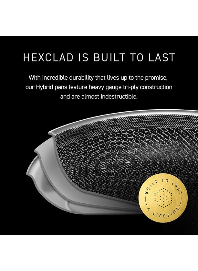 HexClad Hybrid Nonstick 7-Inch Frying Pan, Stay-Cool Handle, Dishwasher-Friendly, Oven-Safe Up to 900°F, Induction Ready, Compatible with All Cooktops - Image 3