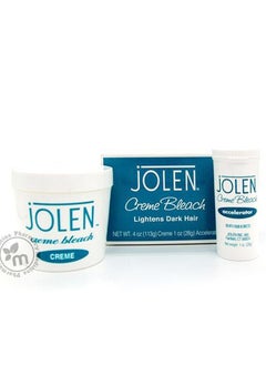 jOLEN Bleach Lightens Dark Hair Creme-113gm + Accelerator-28gm 141 Gm  - Image 1
