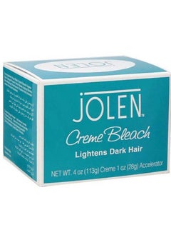 jOLEN Bleach Lightens Dark Hair Creme-113gm + Accelerator-28gm 141 Gm  - Image 2