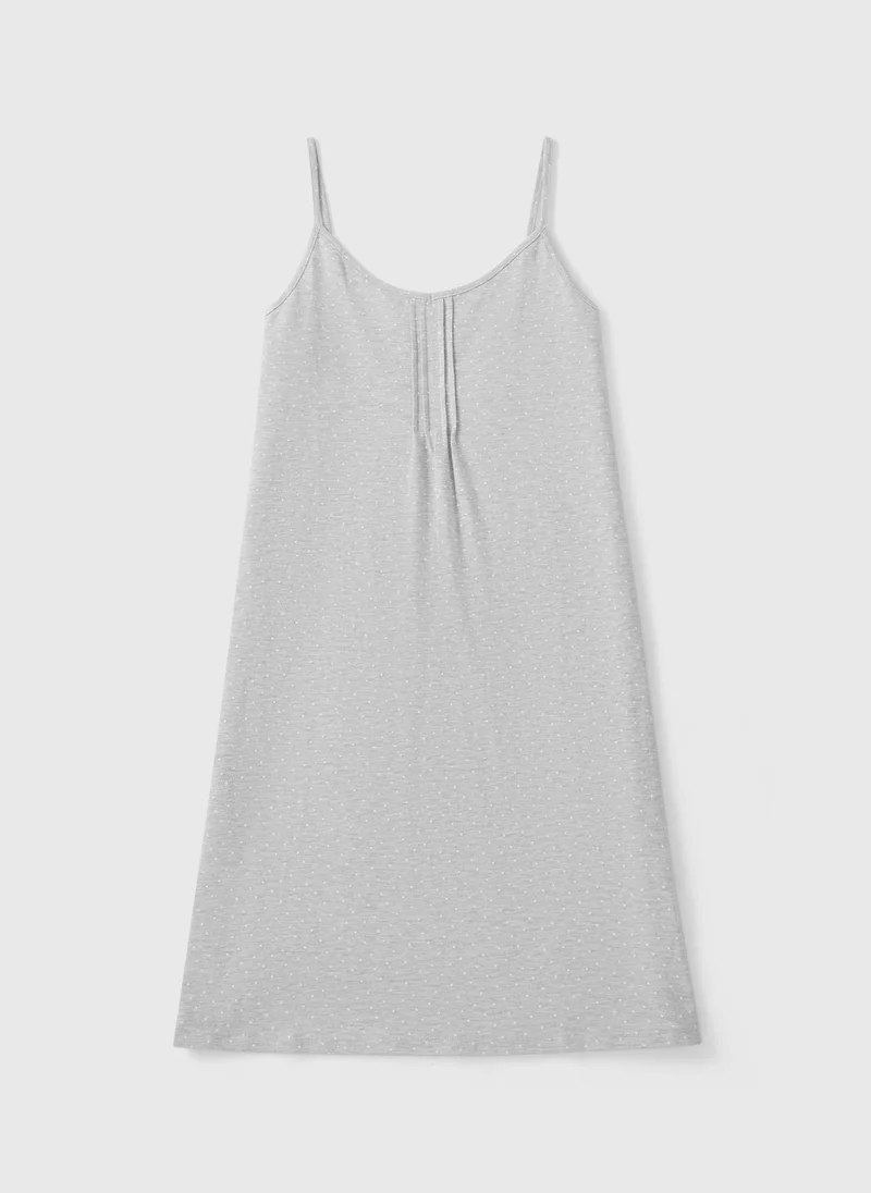 Matalan Grey Spot Chemise Nightie