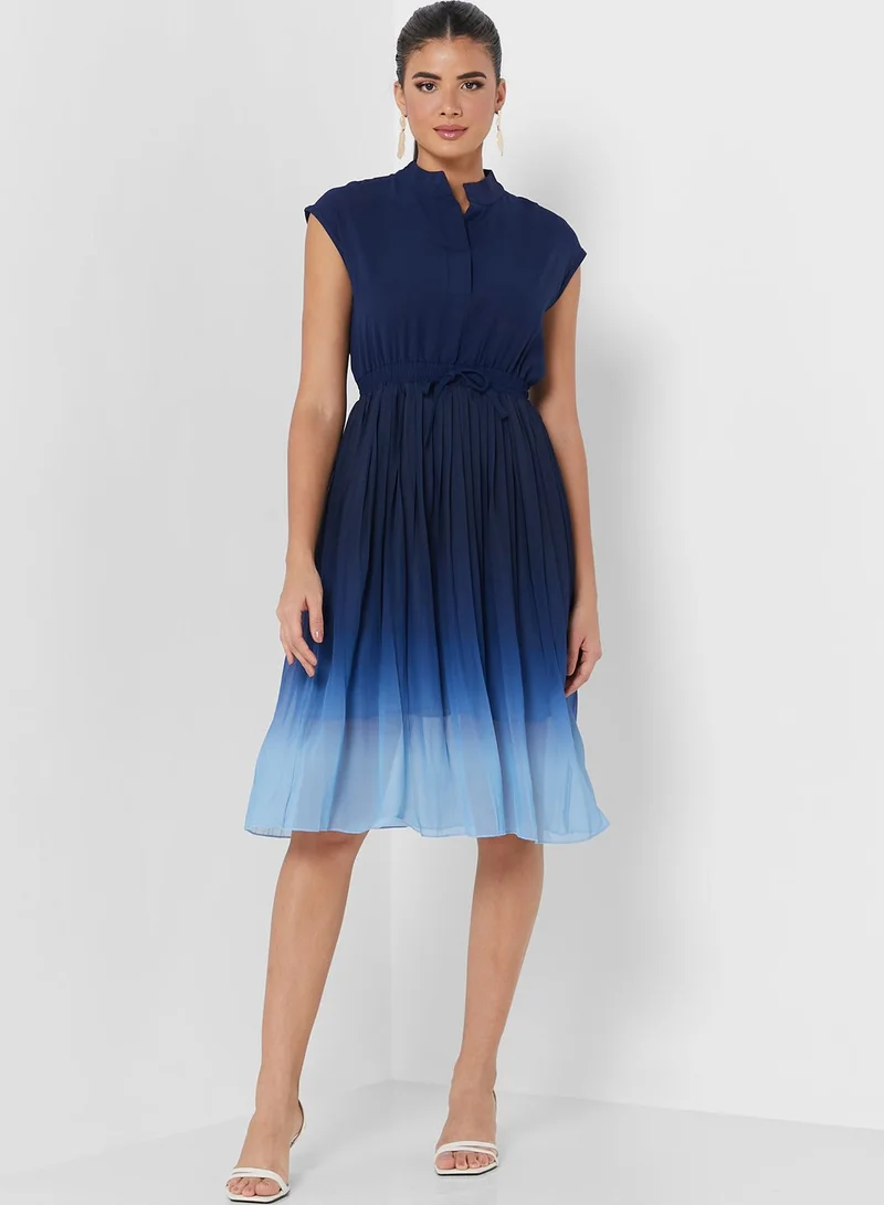 ELLA Ombre Pleated Dress