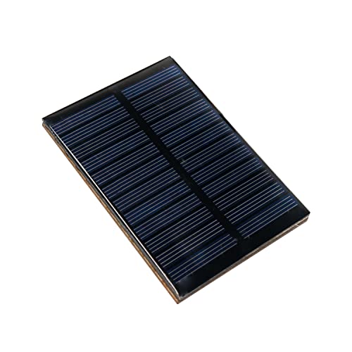 Electronicspices Electronic Spices 99 x 69 x 03 Mini Solar Panel With Mdf Base Diy Screw Type 6V-180 mA For school & Industrial Mini Science Robotic Projects (Square Shape) - Image 1