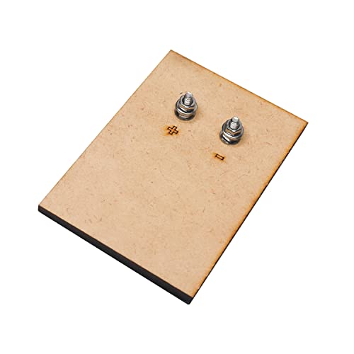 Electronicspices Electronic Spices 99 x 69 x 03 Mini Solar Panel With Mdf Base Diy Screw Type 6V-180 mA For school & Industrial Mini Science Robotic Projects (Square Shape) - Image 2