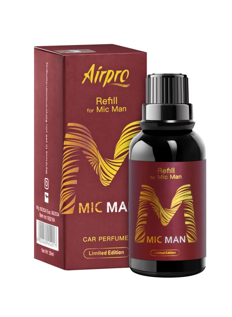ايربرو ميك مان | عبوة إعادة تعبئة محدودة الإصدار | 30 مل | عطر حصري جريء ومنعش لمساحتك - Image 1