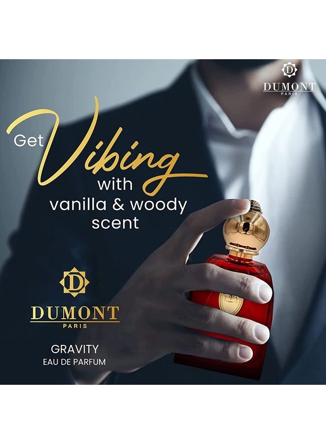 Dumont Cologne for Men and Women, Long Lasting Fragrance, with Agarwood, Vanilla Wood Body Spray, Musk Perfume, Ladies Perfume, Travel Size Perfume, BOROUJ GRAVITY 85ml - Image 4