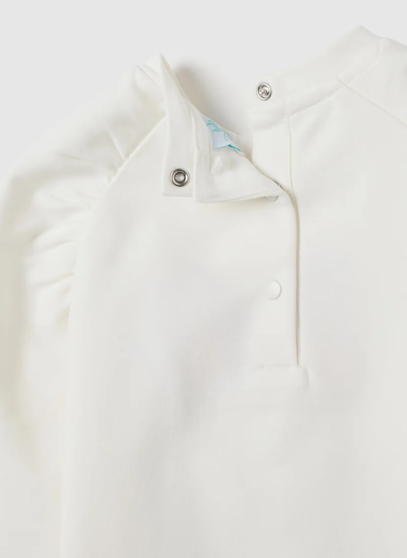 Ovs  OVS White Girls' Stretch Cotton Sweatshirt for Women | Best Price UAE