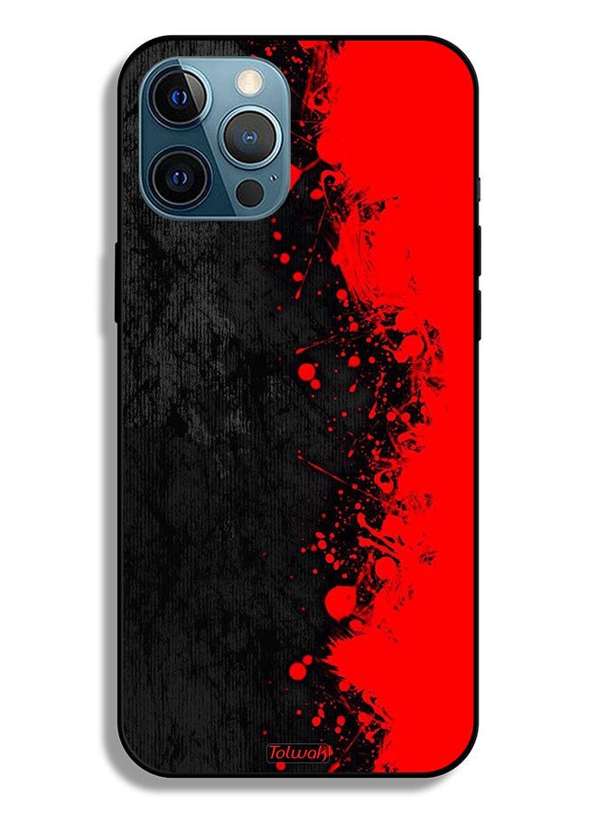 Tolwak Apple iPhone 12 Pro Max Protective Case Paint Abstract Pattern - Image 2