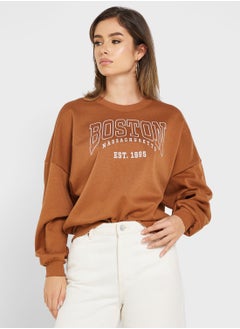 Graphic Knitted Sweatshirt