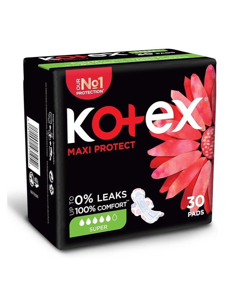 Kotex Super Size sanitary pads with wings 30 sanitary pads - Image 2