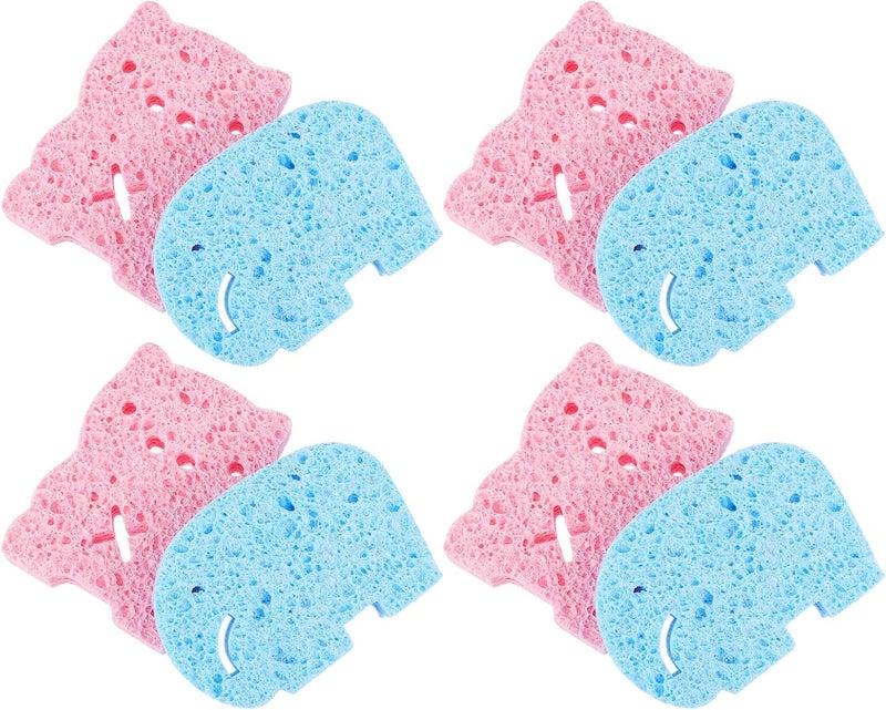 8pcs Bath Sponge Set Soft Loofah Shower Scrubber Body Cleaning Sponge for Bathing Accessories Style - Image 1