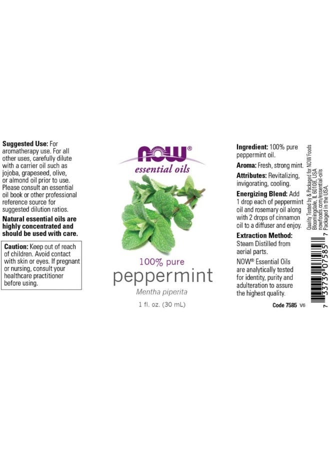 Now Solutions Peppermint Oil 1 Oz 100% Pure - Image 2