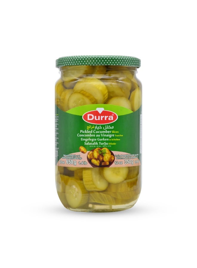 Durra Pickled Cucumber slices 650g - Image 1