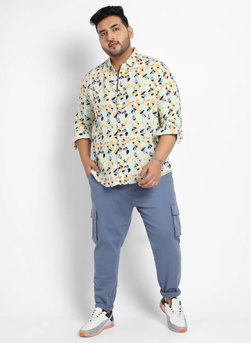 Instafab Plus Instafab Plus Leaf Strokes Shirt