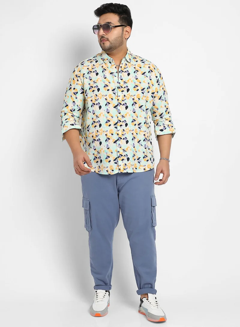 Instafab Plus Instafab Plus Leaf Strokes Shirt