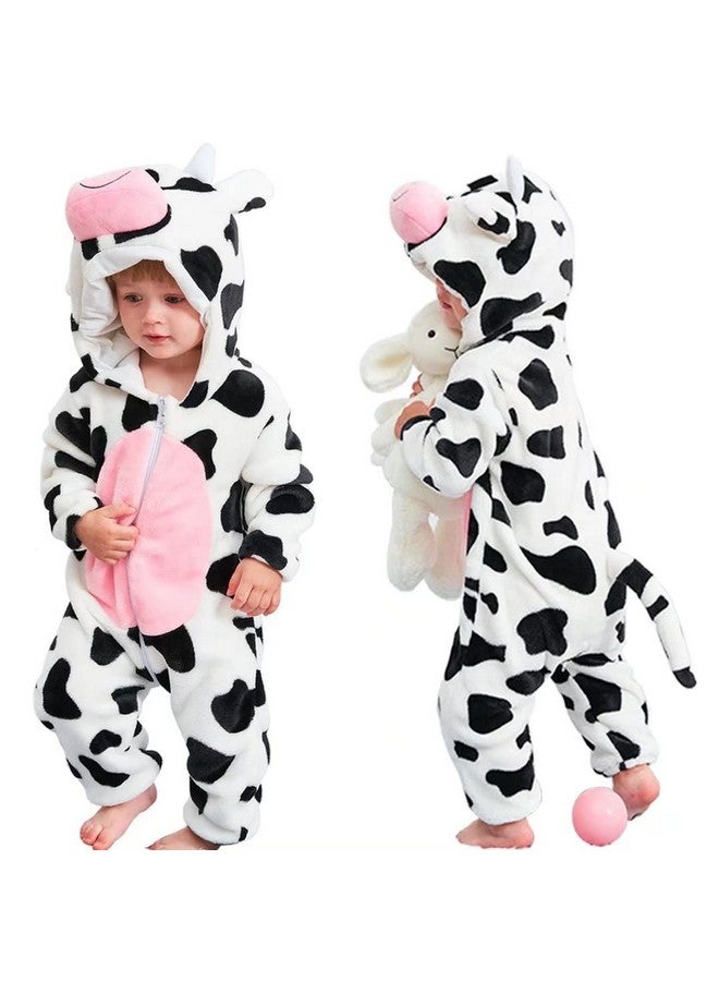 QIAONIUNIU Halloween Baby Cow Costumes Toddler Outfit Infants Cosplay Romper 2-3 Years - Image 1