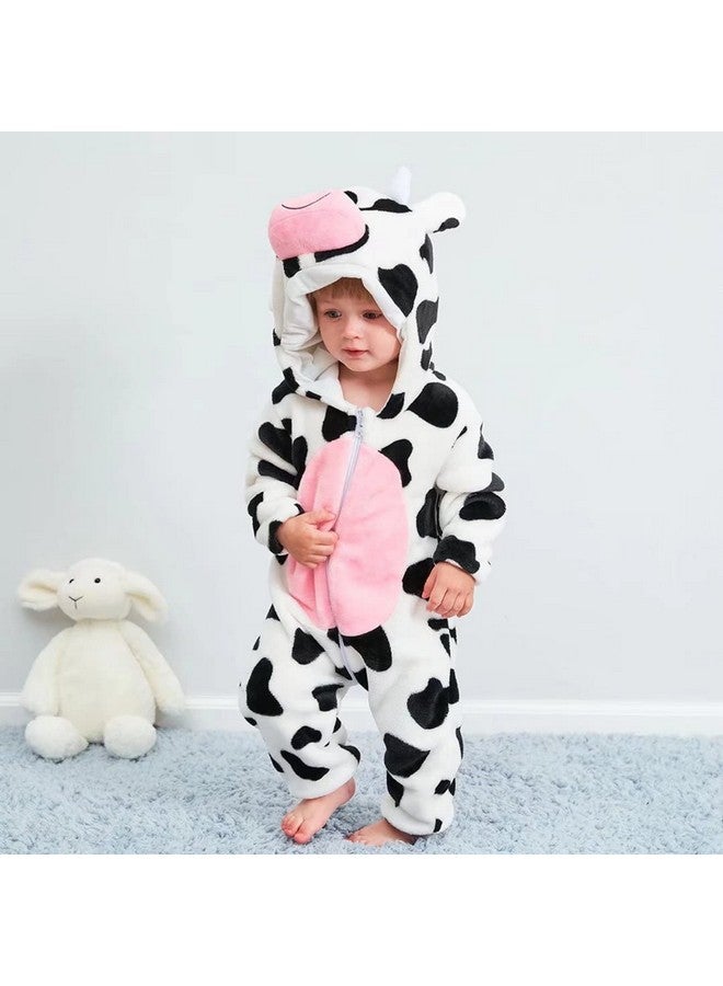QIAONIUNIU Halloween Baby Cow Costumes Toddler Outfit Infants Cosplay Romper 2-3 Years - Image 3