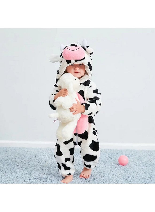QIAONIUNIU Halloween Baby Cow Costumes Toddler Outfit Infants Cosplay Romper 2-3 Years - Image 4