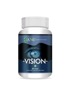 ANC Vision Eye Vitamins Good For Eyes With Lutein & Zeaxanthin | Fights Low Eye Vision, Dry Eyes & Retina Health Protects From Uv & Blue Light Defence 60 Tablets  - Image 1