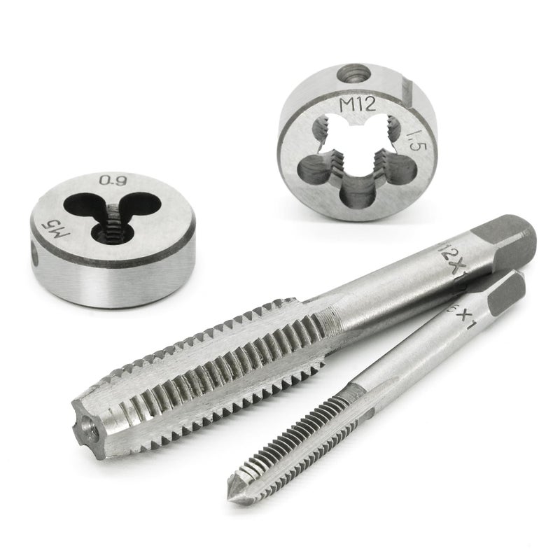 Axelord 110PCS Tap and Die Set, Metric Size M2-M18 Standard Threading Tool with Adjustable Handles, Accessories and Storage Case for Cutting External and Internal Threads - Image 2