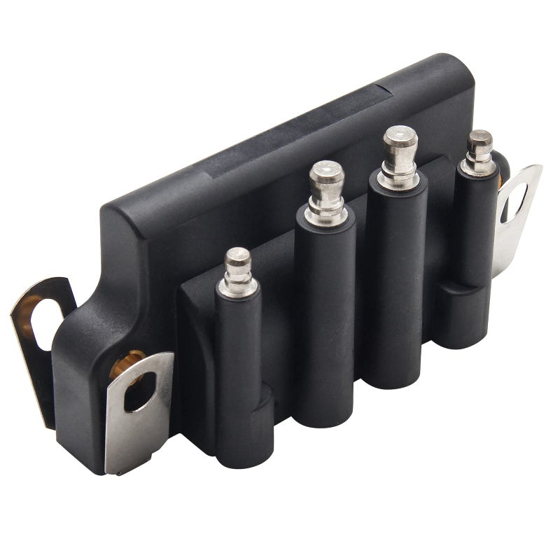 Somusen 583740 0583740 Dual Plug Wire Ignition Coil Compatible with 8799 Johnson Evinrude OMC 185170 1833740 583298 879614 2hp  175hp Engines