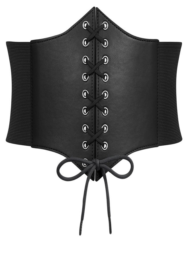 سوزدي حزام مشد نسائي من SUOSDEY، برباط، حزام مطاطي عريض بتصميم كلاسيكي، مناسب للفساتين والأزياء التنكرية والهالوين - Image 1