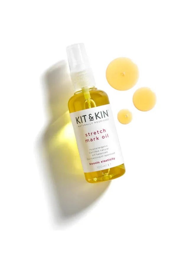 Kit & Kin Stretch Mark Oil Naturally Nourished & Boosts Elasticity 100 ML - Image 4