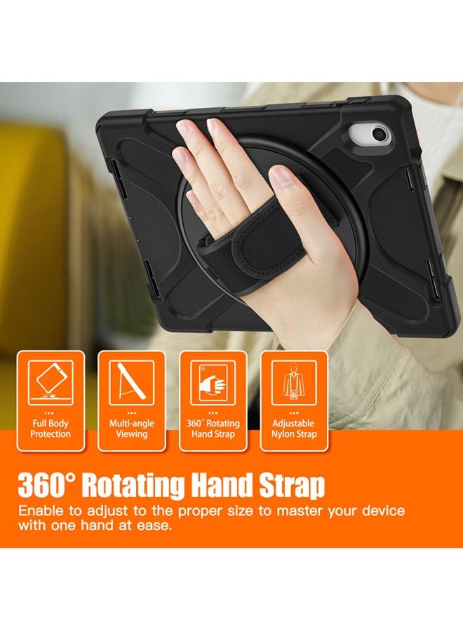 Rock Pow Case for iPad (A16) 11th 11 inch 2025 Gen iPad 11 Case/Case For iPad 10th Gen Case 2022 iPad 10 Case Upgraded Grade Heavy Duty Silicone with Pencil Holder 360 Degree Rotating Stand Handle Cover for 11" iPad 11th 2025/10.9"iPad 10th Gen 2022  - Image 3