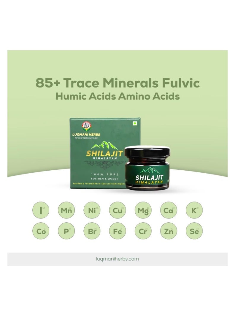 Luqmani Herbs 30Gram Organic Nepal Shilajit for your drinks - Image 2