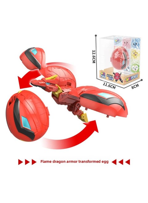 Mini Secret Force Transformed Dinosaur Egg Set Robot Furt Max Children's Toys-Color:8644 Yanlong Silas