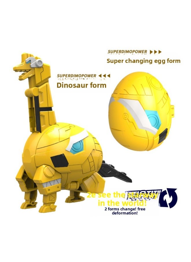 null - Mini Secret Force Transformed Dinosaur Egg Set Robot Furt Max Children's Toys-Color:8644 Yanlong Silas - Image 1
