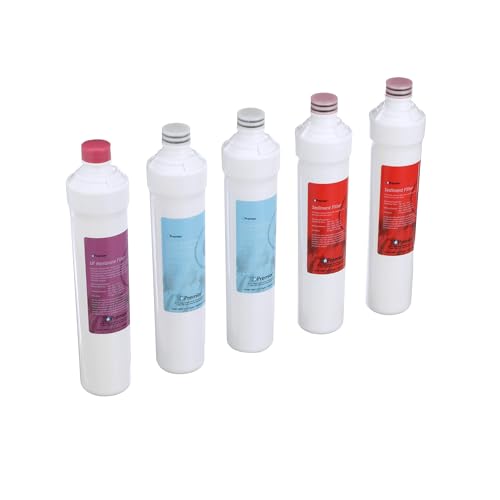 Watts Premier مجموعة فلاتر واتس بريمير السنوية النقية UF-3 5-Pack لنظام الترشيح الفائق ثلاثي المراحل ونظام التناضح العكسي RO Pure، زر ضغط، 2 فلتر ترسيب، 2 فلتر كربون LVOC، غشاء UF، معتمد من WQA - Image 2