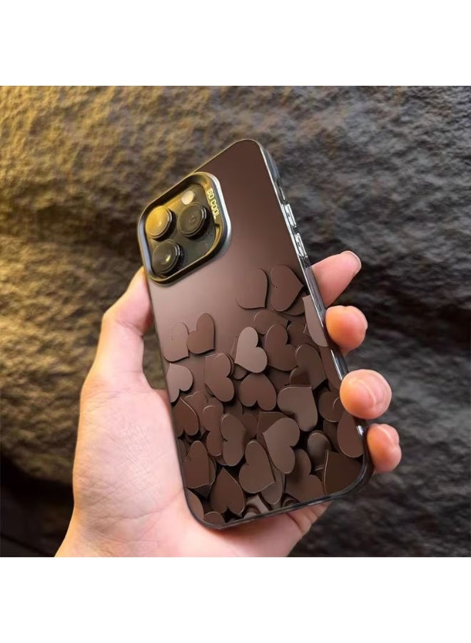 تيمو جراب ايفون بشكل مميز وانيق بتصميم مجموعة قلوب كثيرة متراكمة مضاد للصدمات والخدوش متوافق مع ايفون 14 برو - Image 2